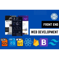 Frontend web development using react, HTML, CSS, bootstrap, javascript